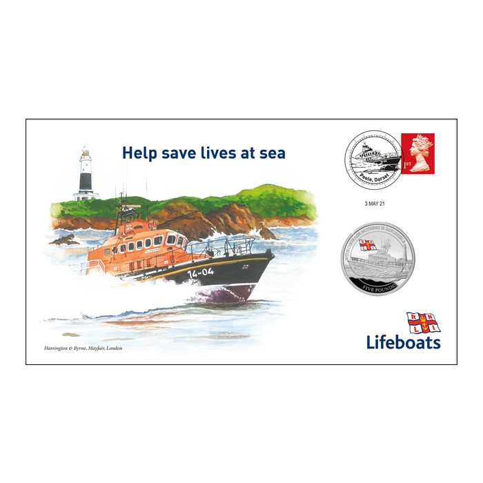 2021 Royal National Lifeboat Institution Silver Proof £5 Coin Cover