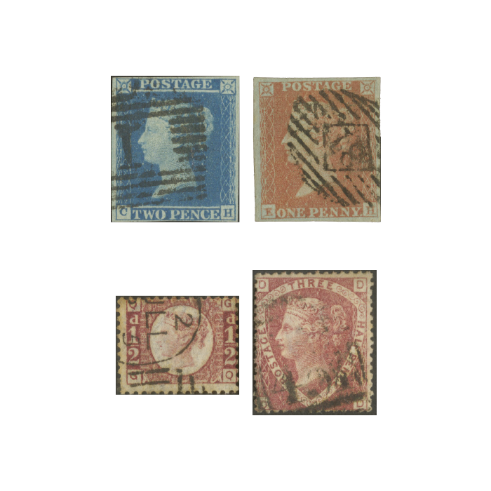 Queen Victoria Line Engraved Stamp Collection