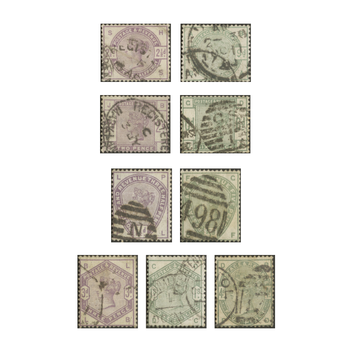 1883-84 ‘Lilac And Green’ Stamp Collection