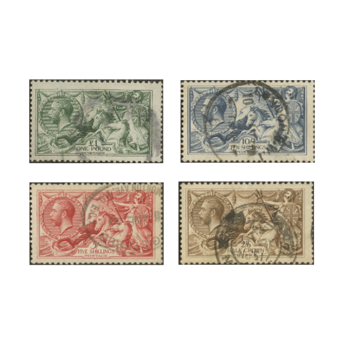1913-18 King George V Seahorses Complete Used Stamp Collection